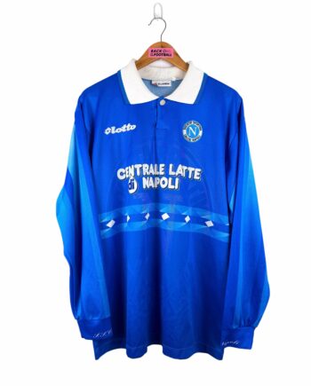 maillot vintage domicile Napoli 1996/1997 manches longues player issue (stock pro)