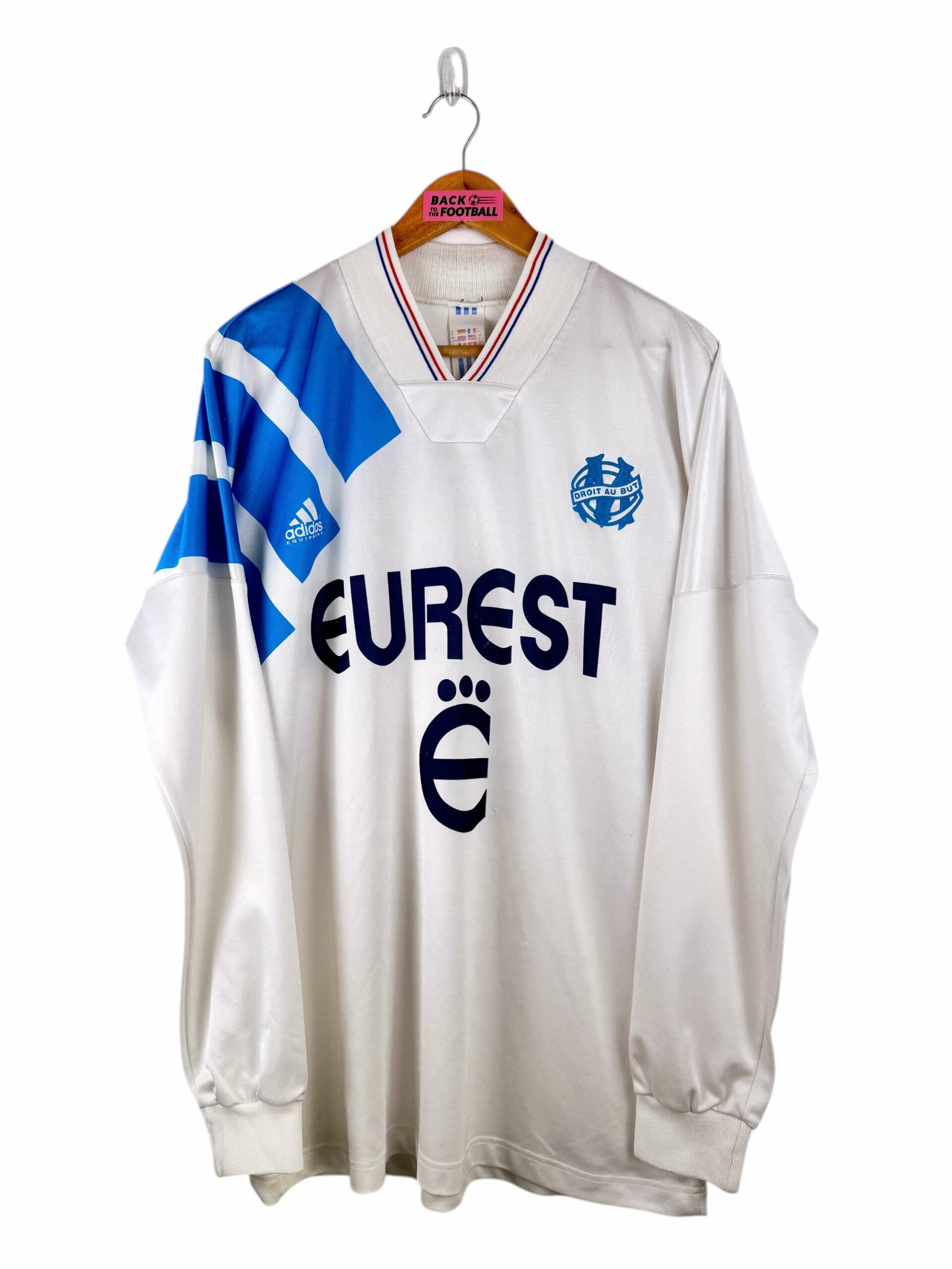 maillot vintage domicile OM 1993/1994 manches longues