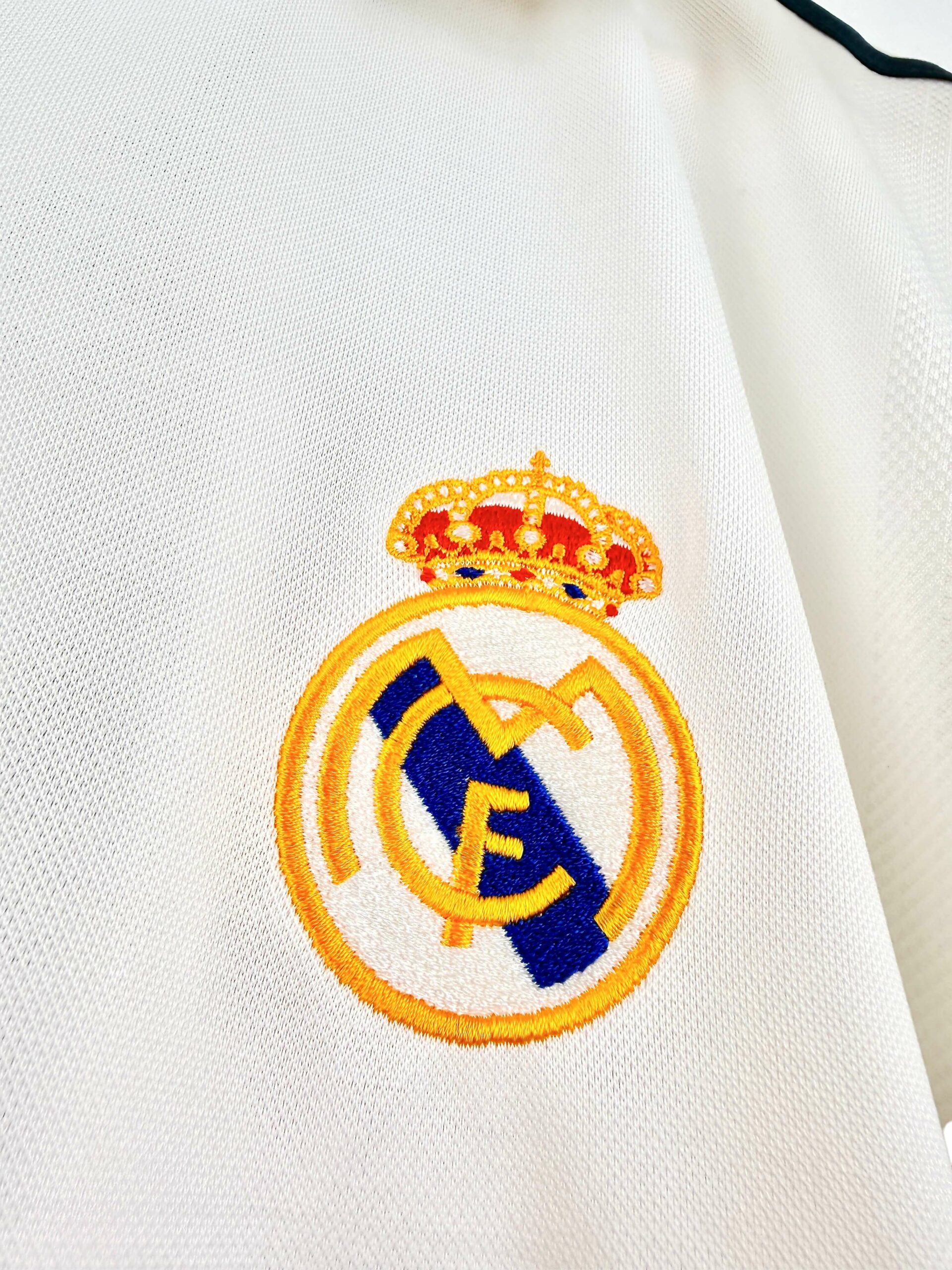 maillot vintage domicile Real Madrid 2002/2003 centenaire floqué Zidane #5