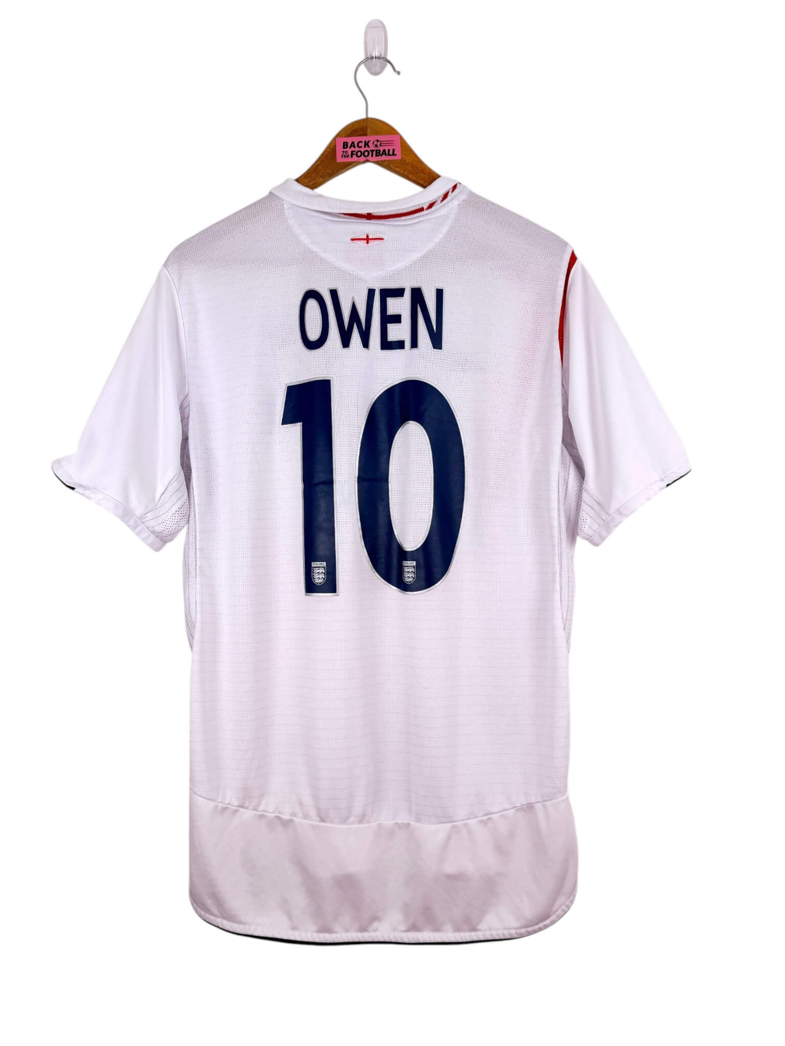 maillot vintage domicile Angleterre 2006 floqué Owen #10