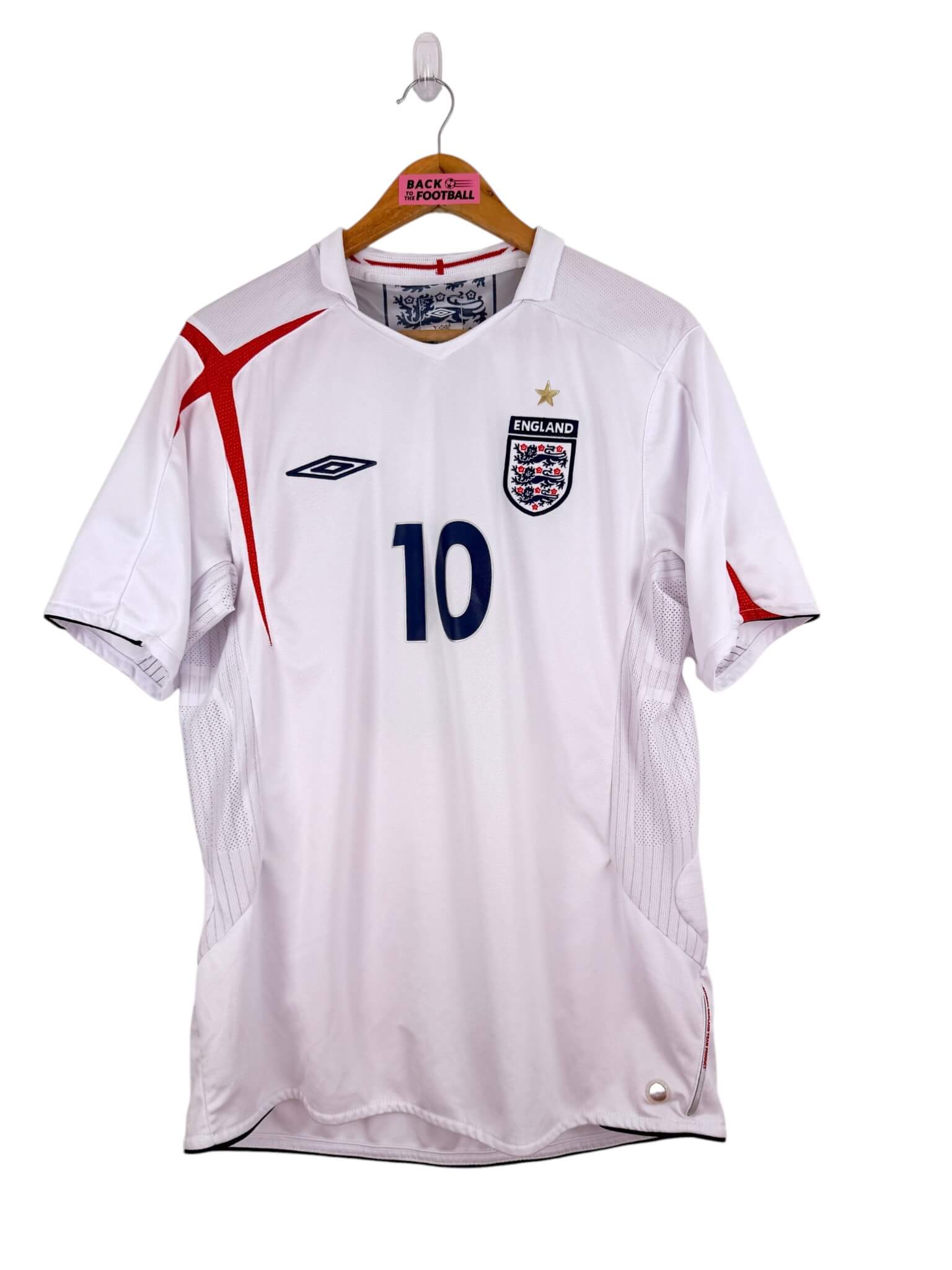 maillot vintage domicile Angleterre 2006 floqué Owen #10