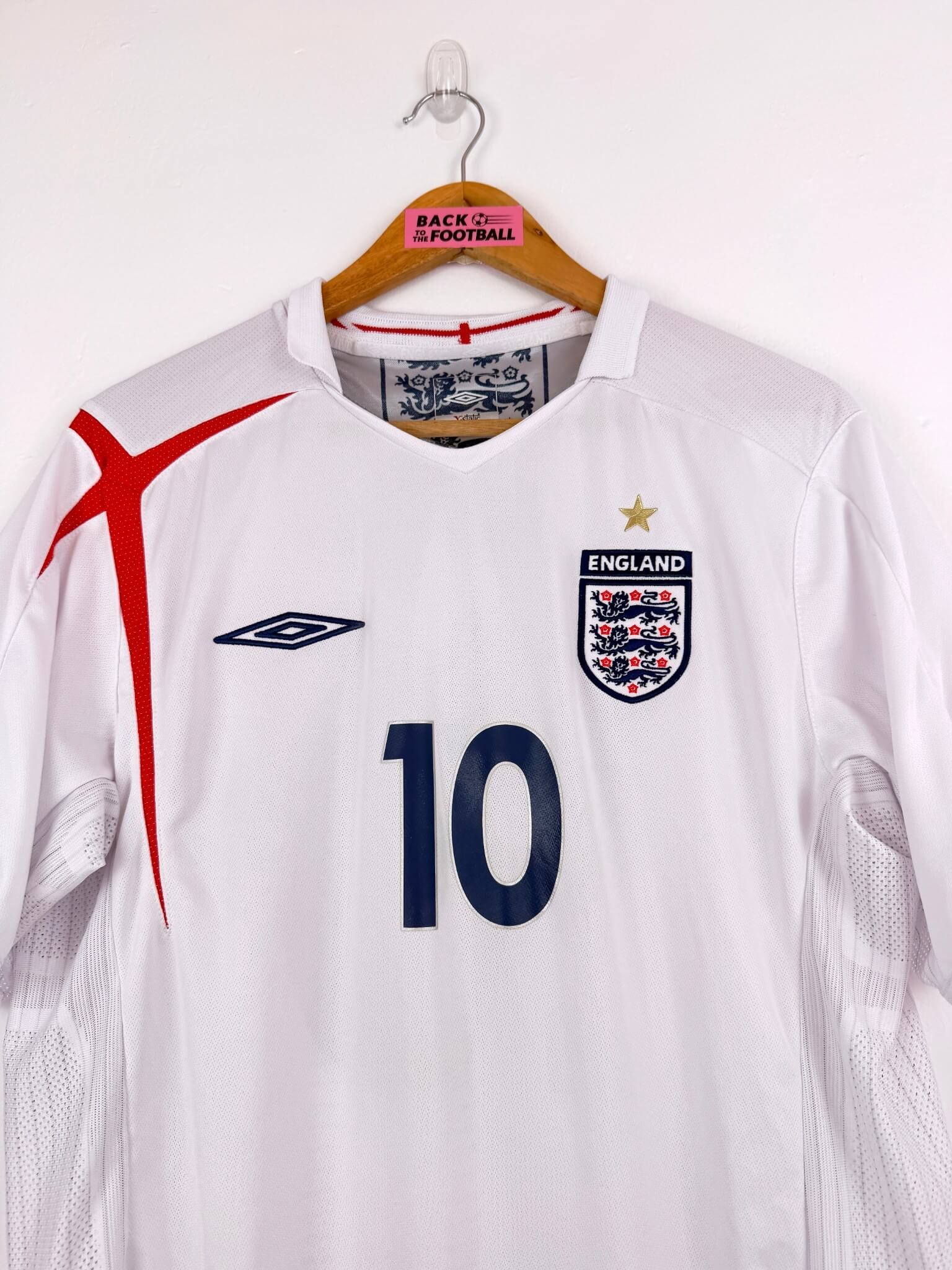 maillot vintage domicile Angleterre 2006 floqué Owen #10