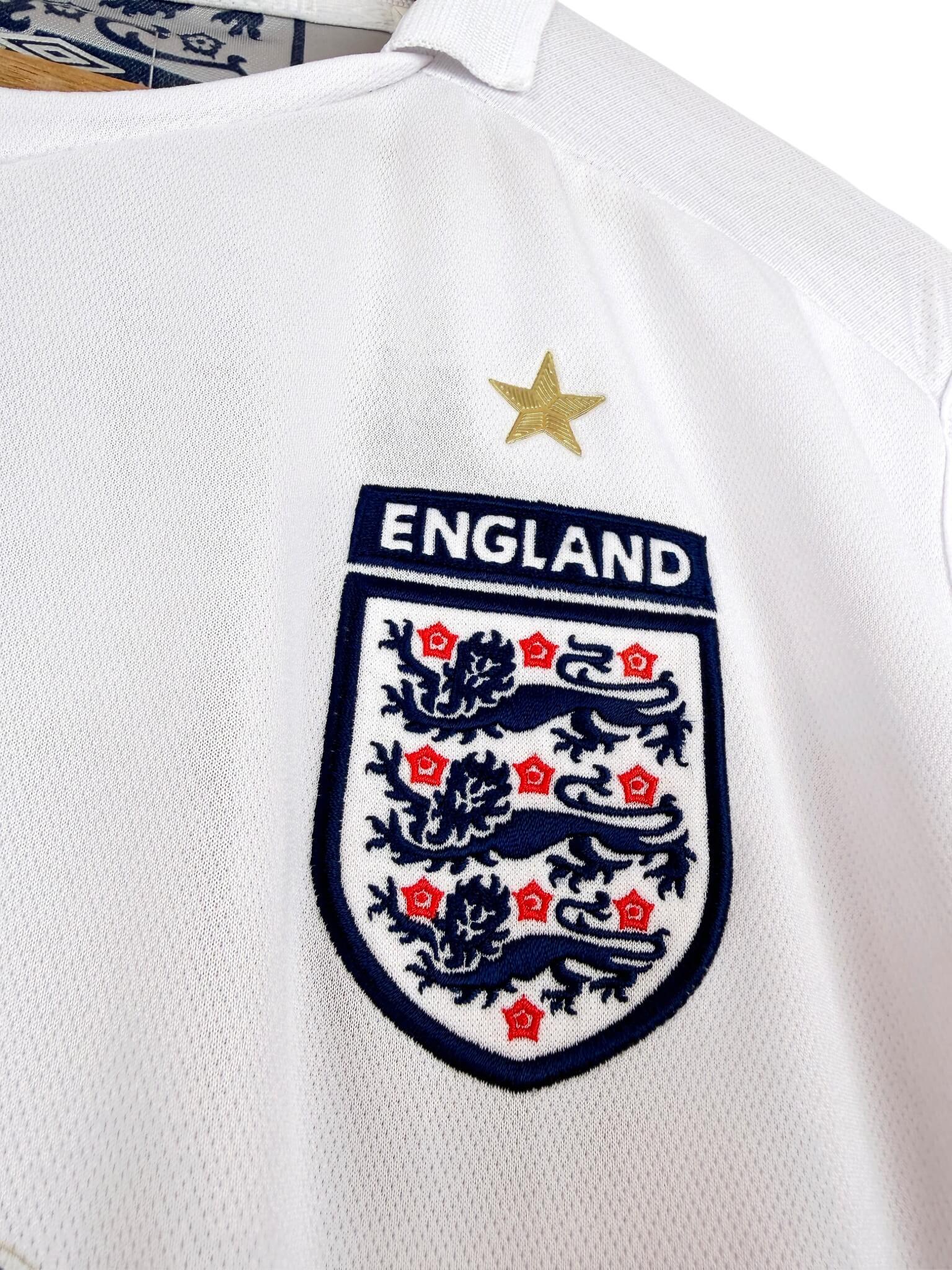 maillot vintage domicile Angleterre 2006 floqué Owen #10