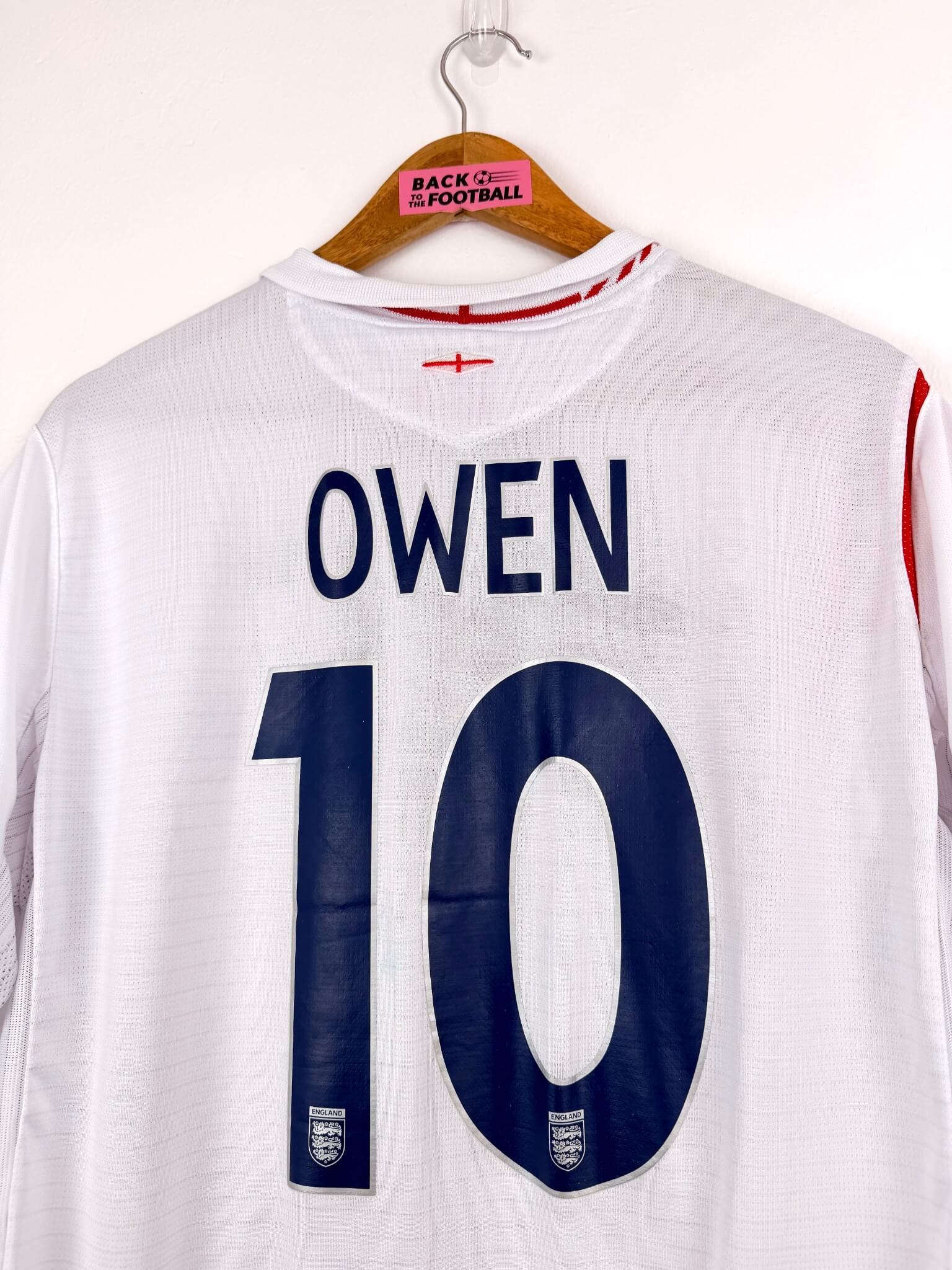maillot vintage domicile Angleterre 2006 floqué Owen #10