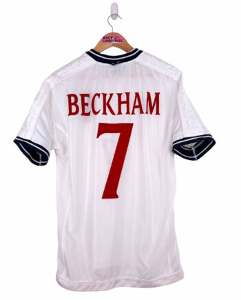 maillot vintage domicile Angleterre 1999/2001 floqué Beckham #7