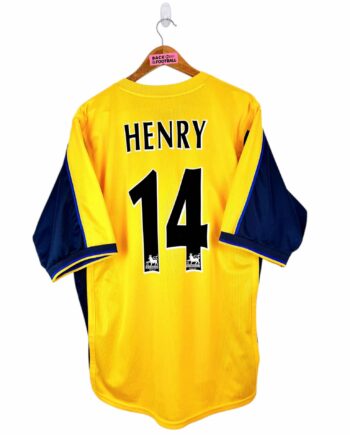 maillot vintage extérieur Arsenal 1999/2001 floqué Henry #14