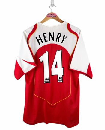 maillot vintage domicile Arsenal 2004/2005 floqué Henry #14