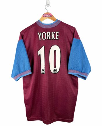 maillot vintage domicile Aston Villa 1997/1998 floqué Yorke #10