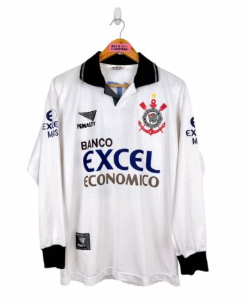 maillot vintage domicile Corinthians 1997 manches longues floqué #10