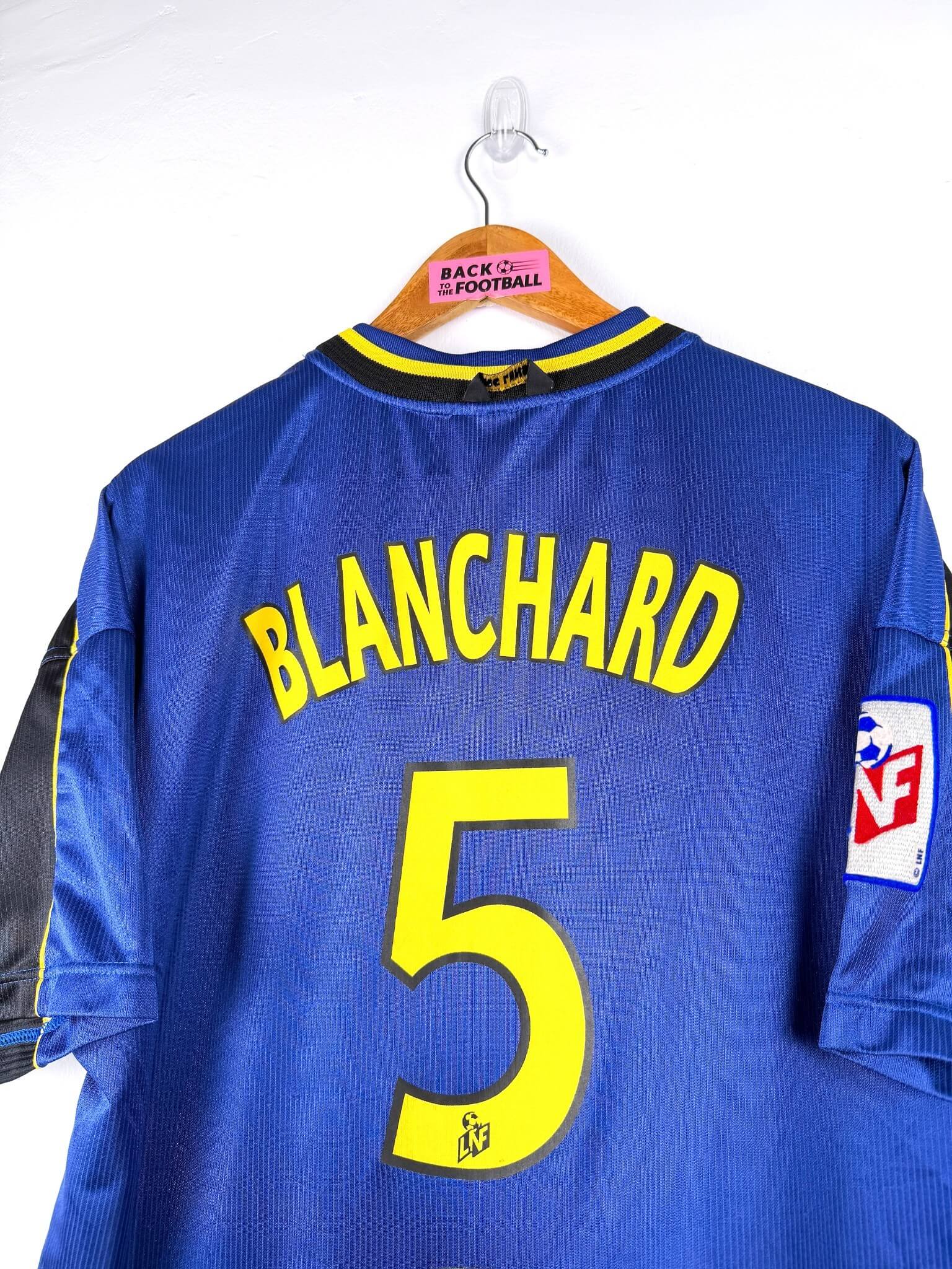 maillot vintage extérieur RC Lens 1999/2000 floqué Blanchard #5