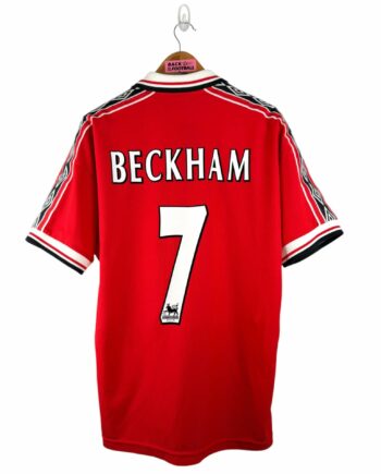 maillot vintage domicile Manchester United 1998/2000 floqué Beckham #7