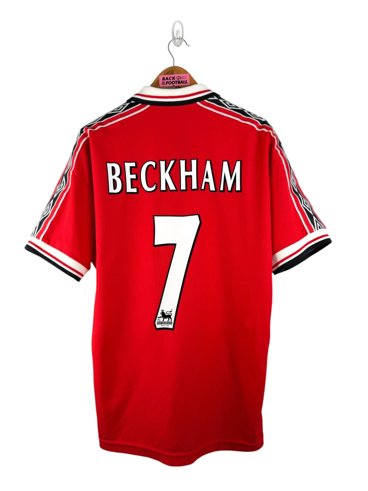 maillot vintage domicile Manchester United 1998/2000 floqué Beckham #7