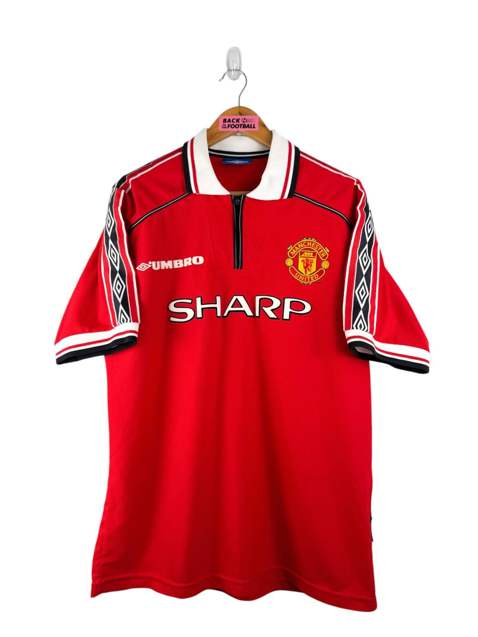 maillot vintage domicile Manchester United 1998/2000 floqué Beckham #7