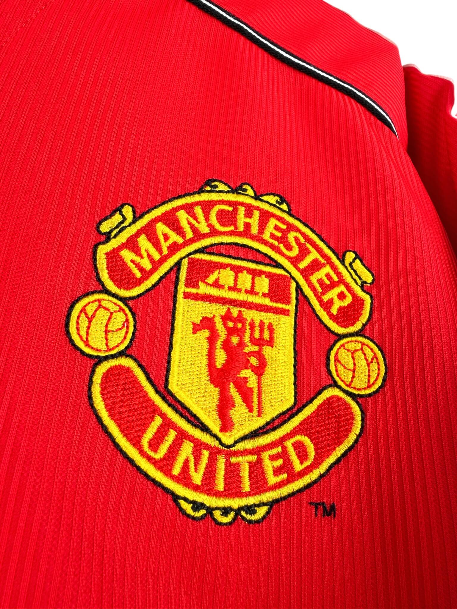 maillot vintage domicile Manchester United 1998/2000 floqué Beckham #7