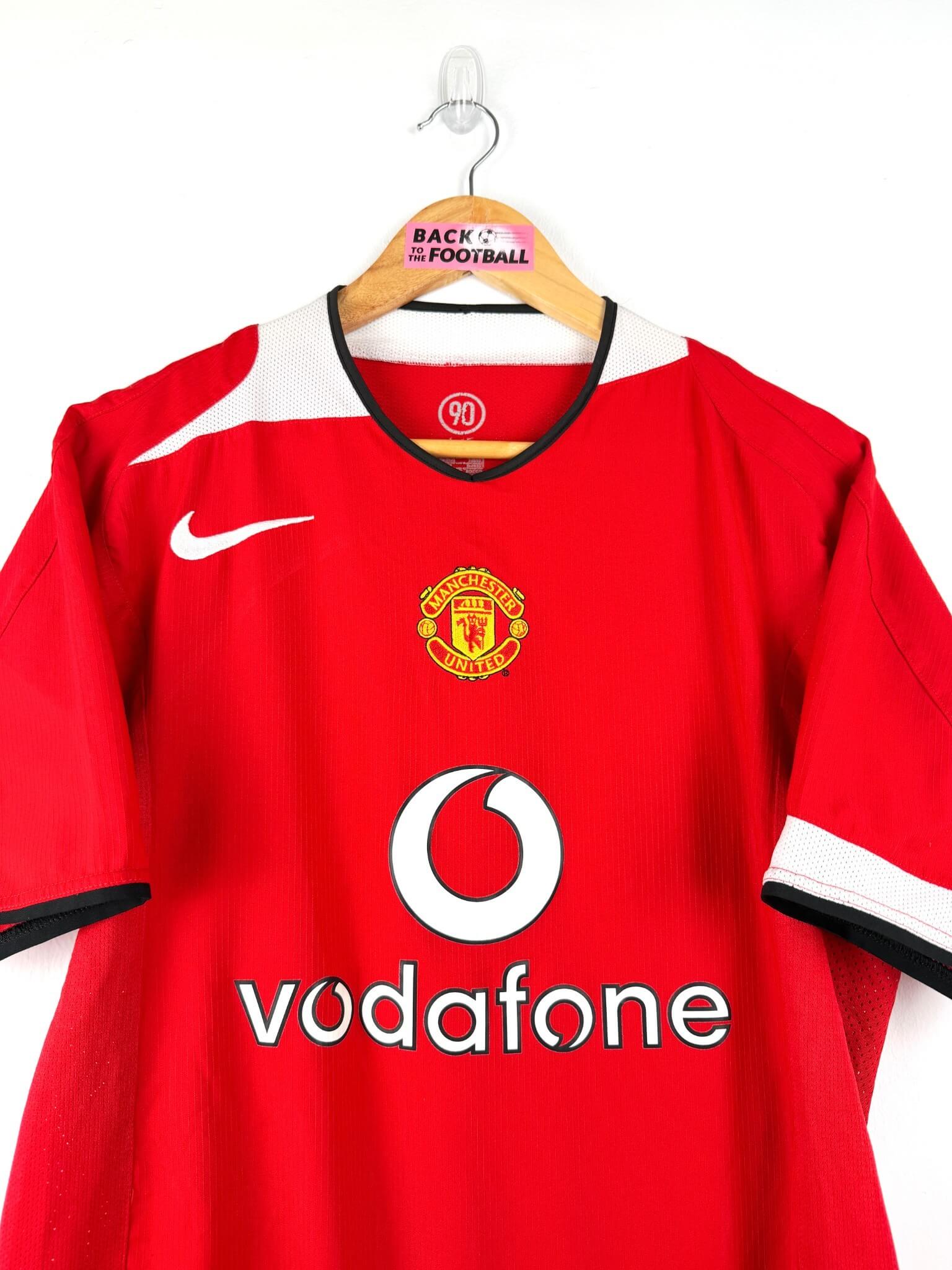 maillot vintage domicile Manchester United 2004/2006 floqué Scholes #18