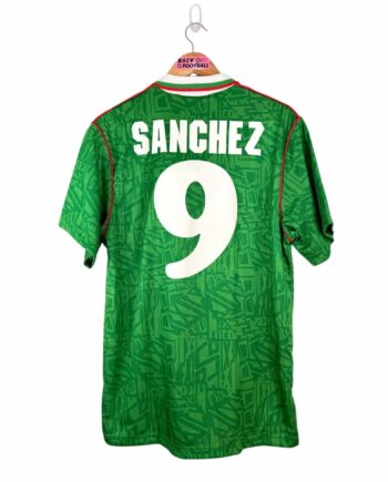 maillot vintage domicile Mexique 1994 floqué Sanchez #9