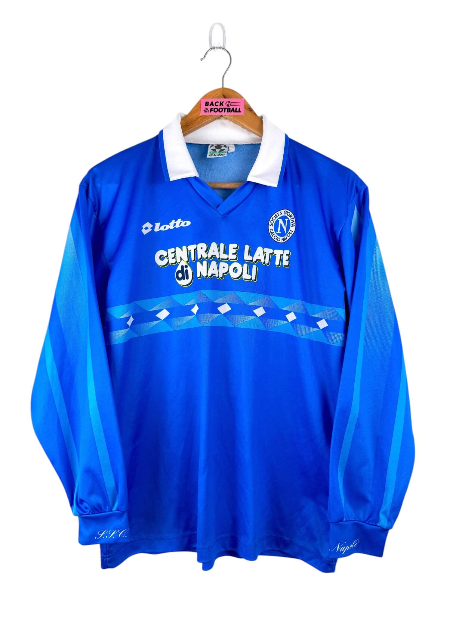 maillot vintage domicile Napoli 1996/1997 manches longues