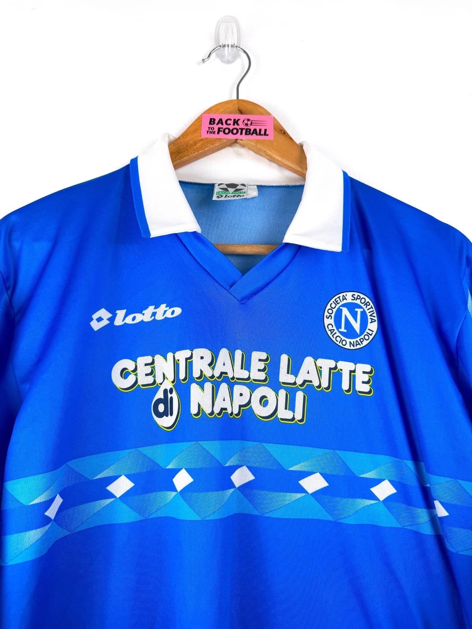 maillot vintage domicile Napoli 1996/1997 manches longues