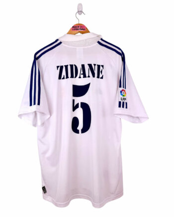 maillot vintage domicile Real Madrid 2001/2002 floqué Zidane #5