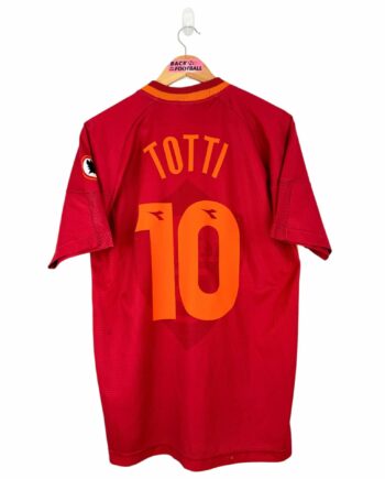 maillot vintage domicile AS Roma 1997/1998 floqué Totti #10