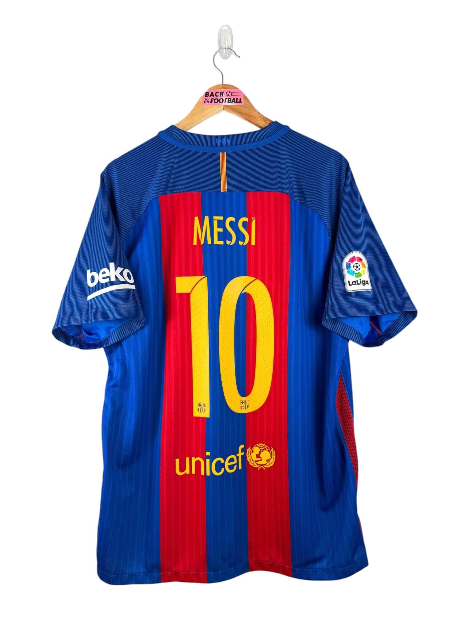 maillot vintage domicile Barcelone 2016/2017 floqué Messi #10