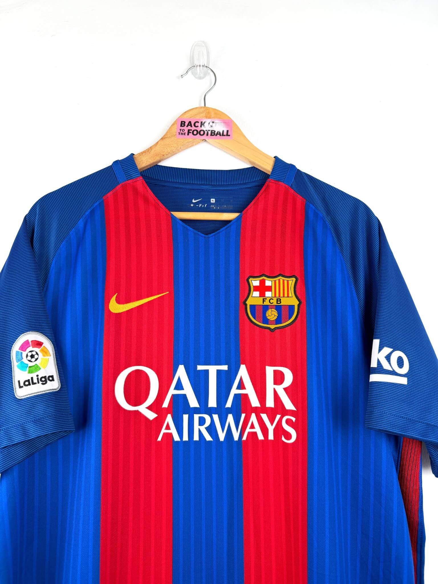 maillot vintage domicile Barcelone 2016/2017 floqué Messi #10