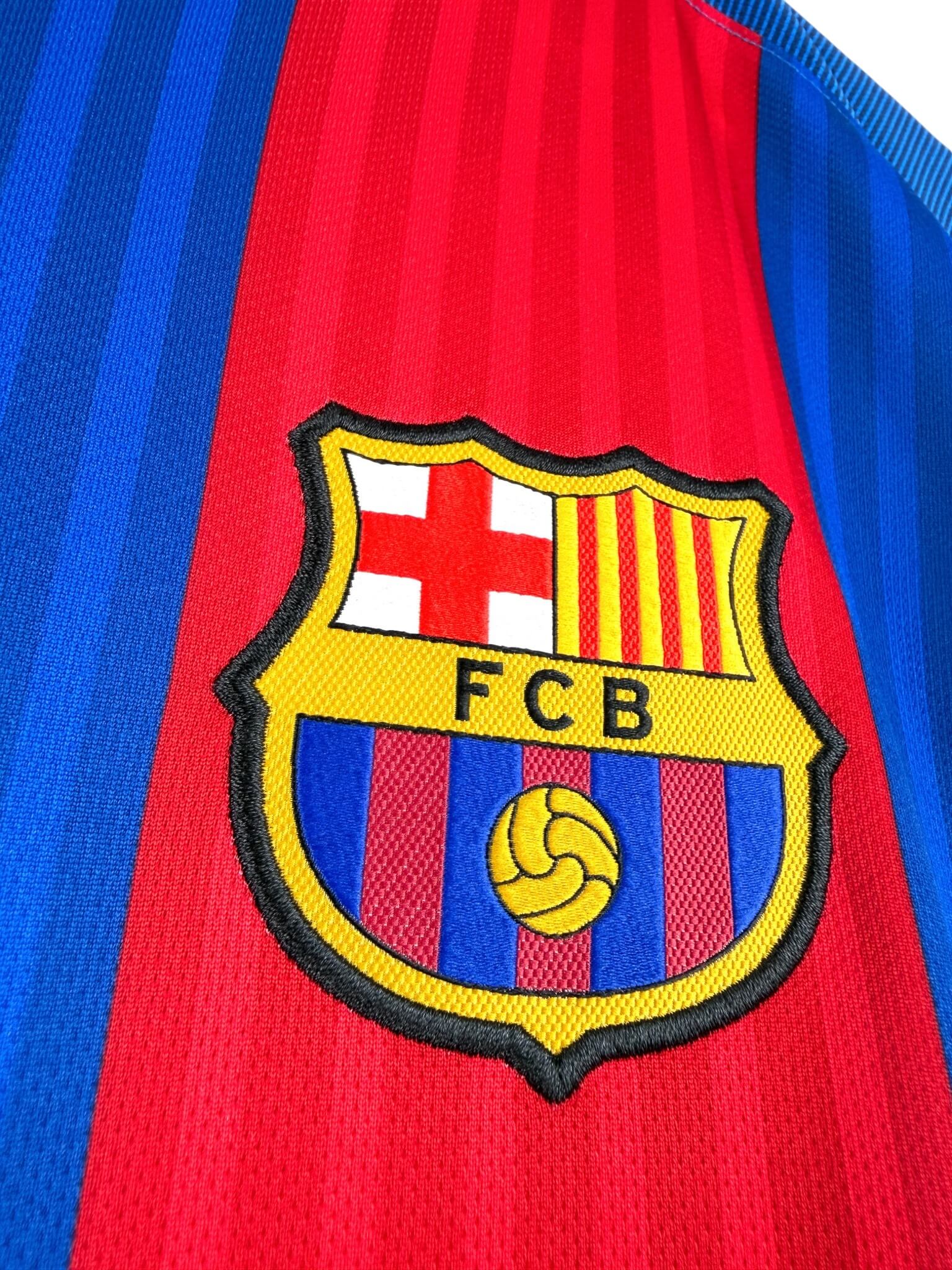 maillot vintage domicile Barcelone 2016/2017 floqué Messi #10
