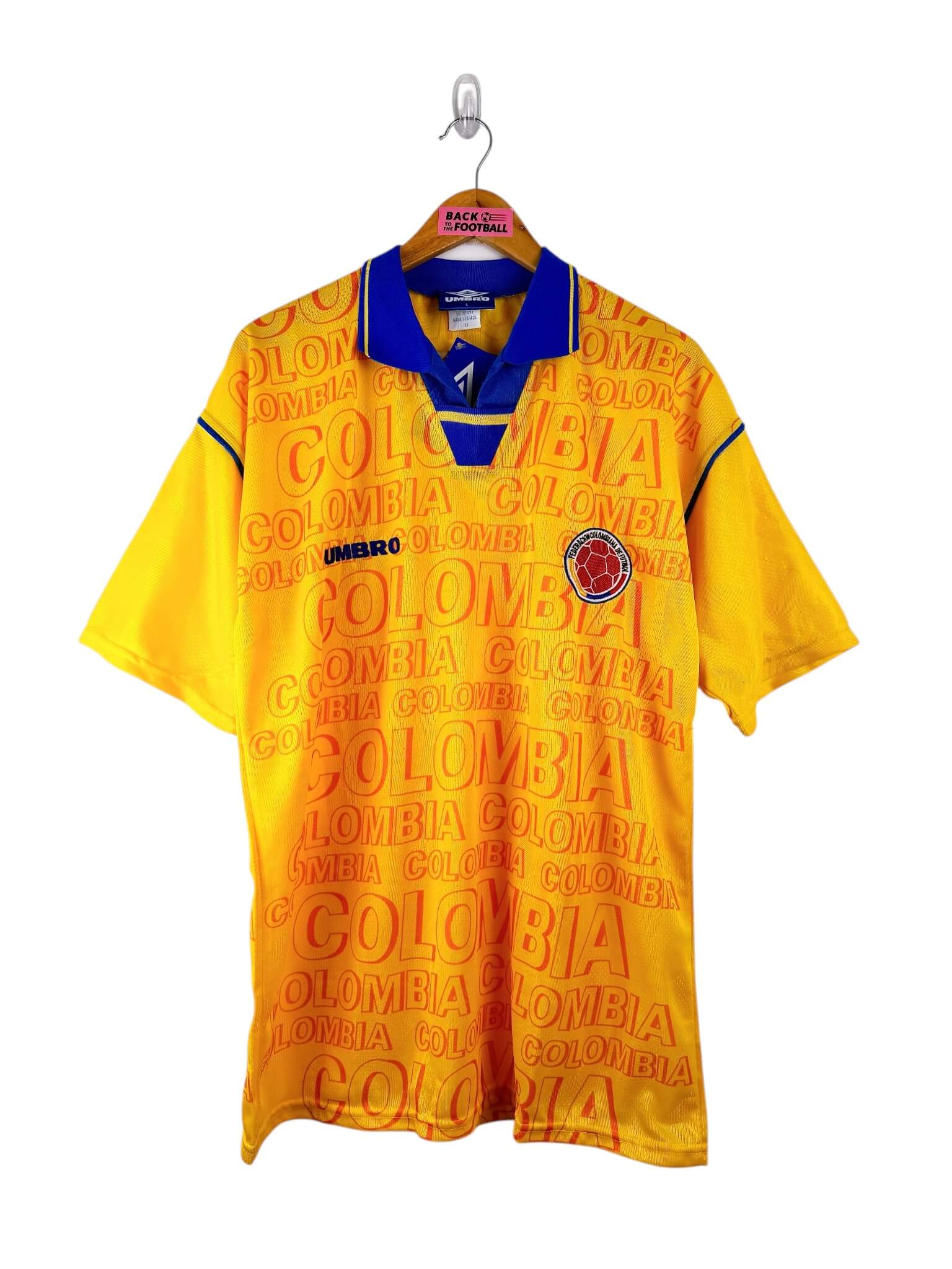 maillot vintage domicile Colombie 1995