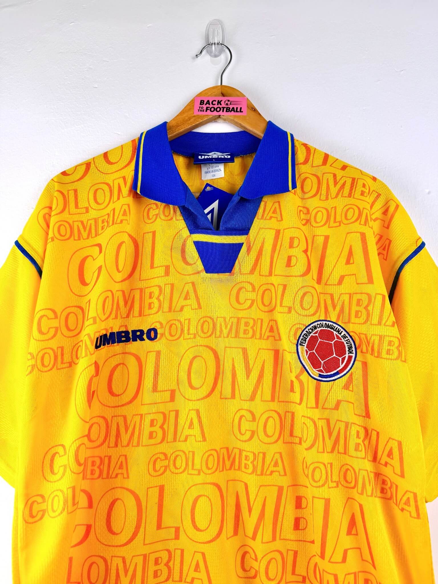 maillot vintage domicile Colombie 1995