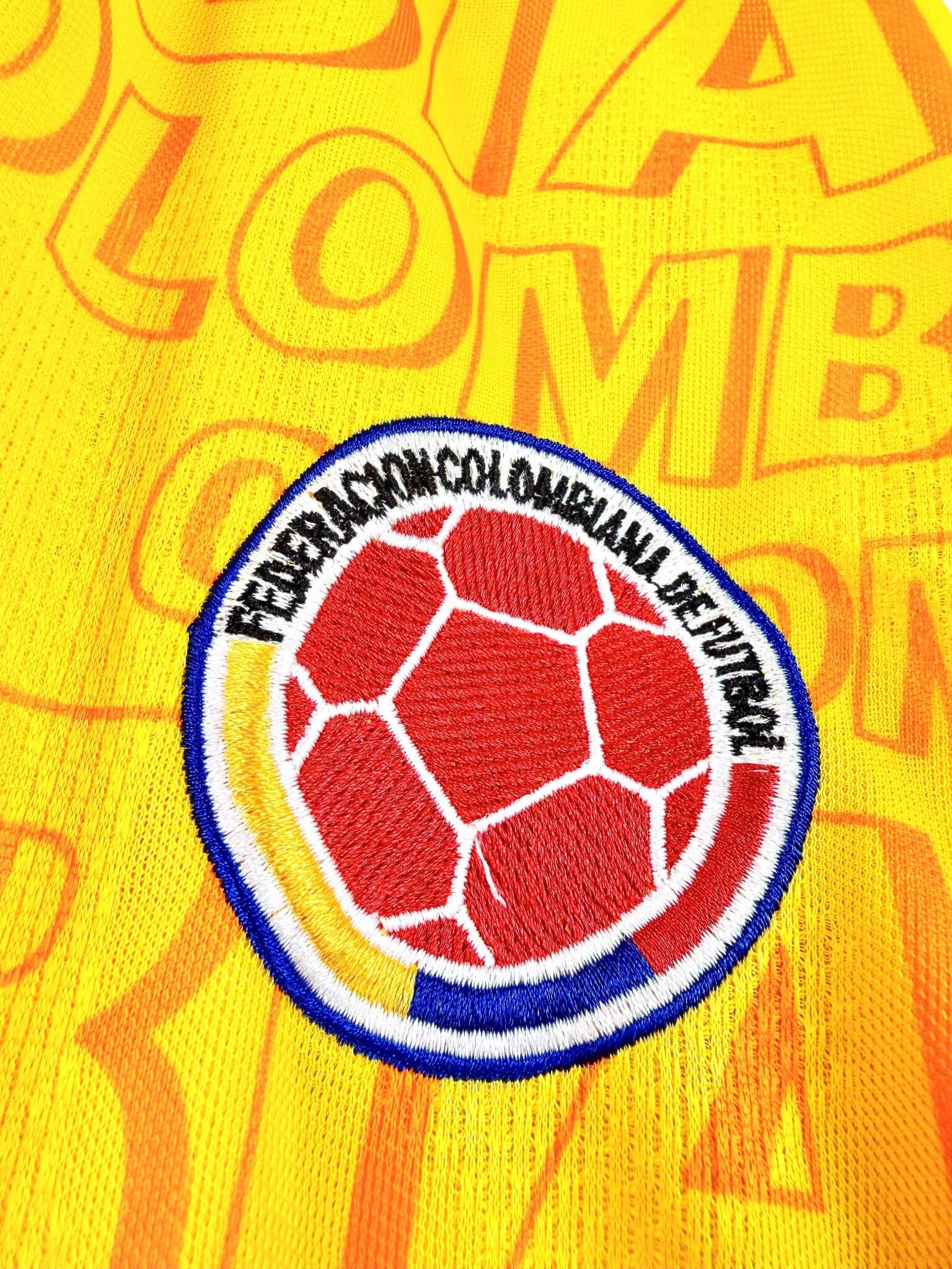 maillot vintage domicile Colombie 1995