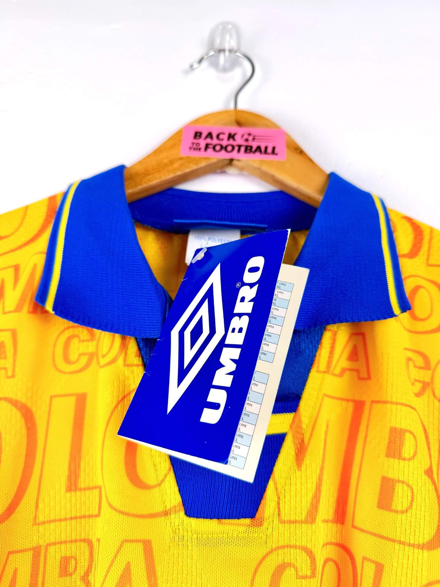 maillot vintage domicile Colombie 1995