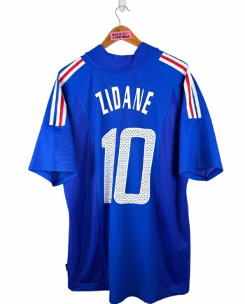 maillot vintage domicile équipe de France 2002 floqué Zidane #10
