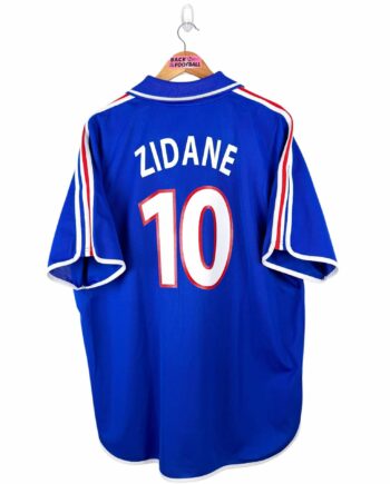 maillot vintage domicile équipe de France 2000 floqué Zidane #10