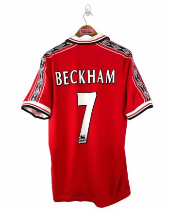maillot vintage domicile Manchester United 1998/2000 floqué Beckham #7