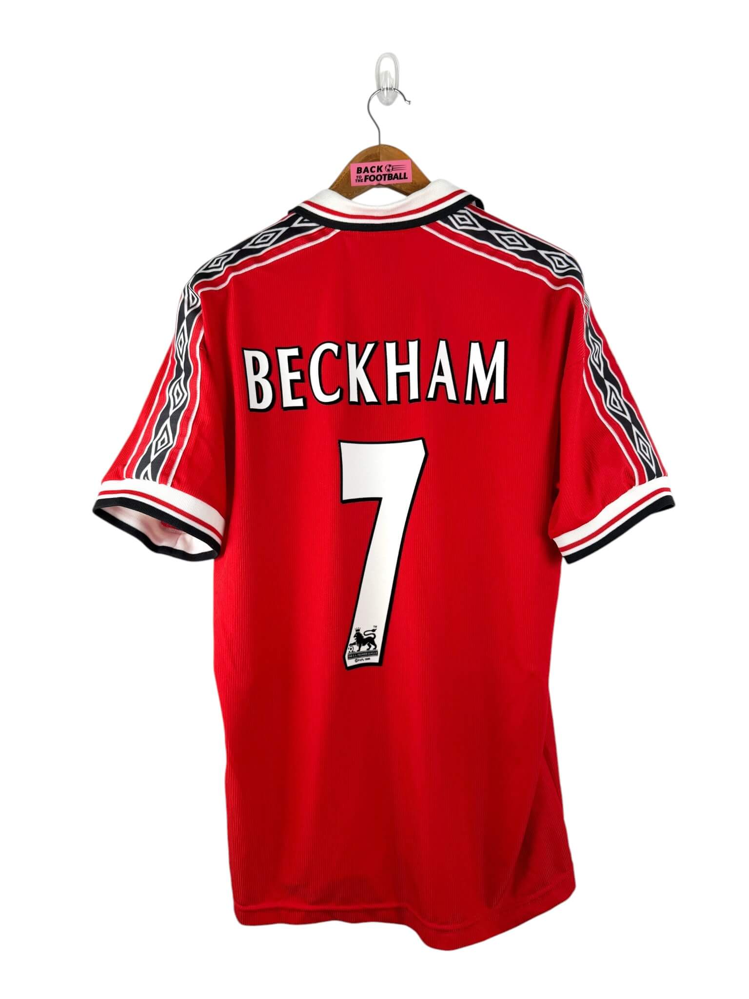 maillot vintage domicile Manchester United 1998/2000 floqué Beckham #7