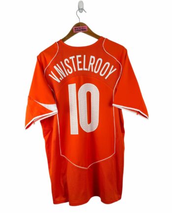 maillot vintage domicile Pays-Bas 2004 floqué V. Nistelrooy #10
