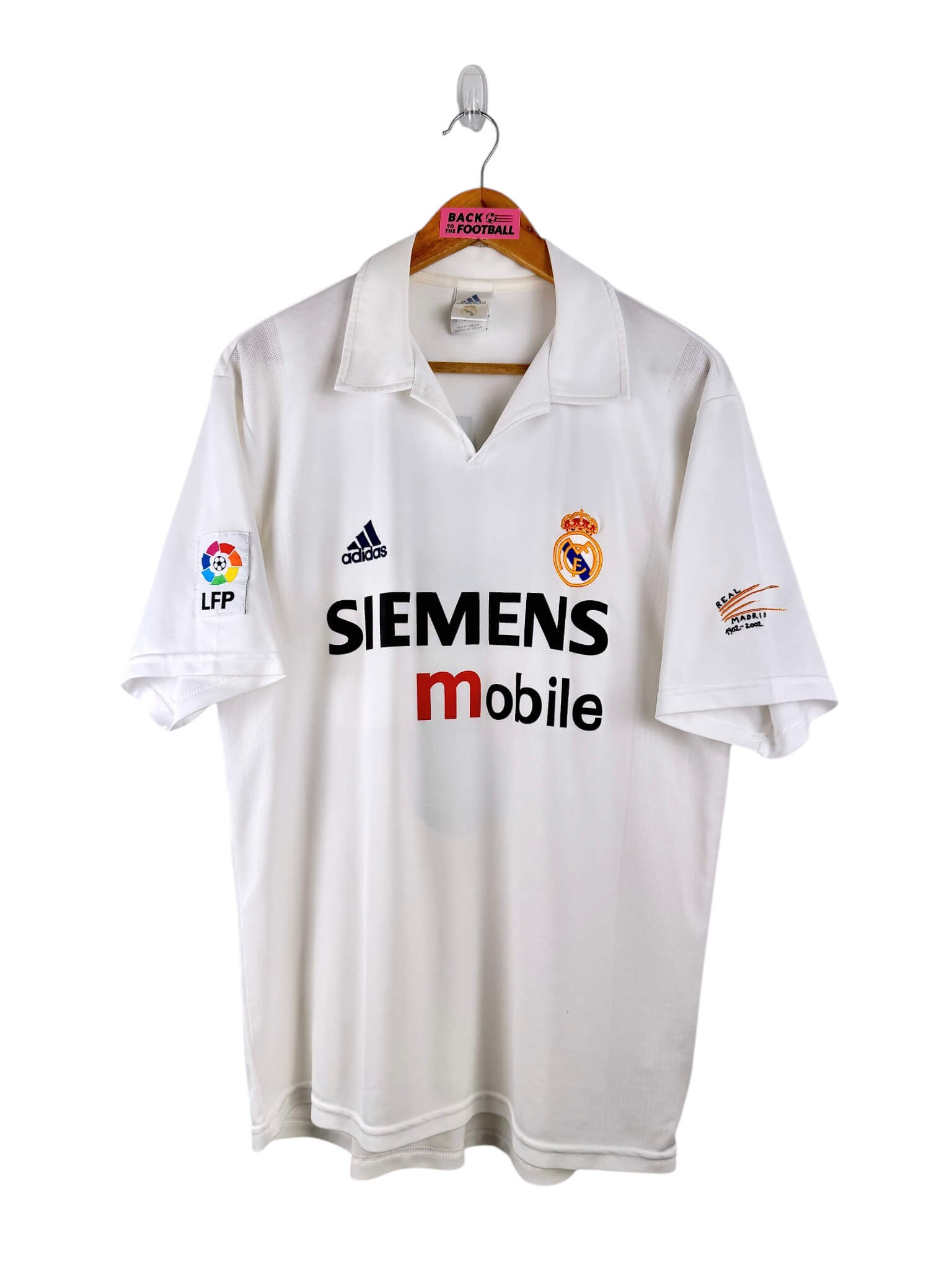 maillot vintage domicile Real Madrid 2002/2003 floqué Zidane #5