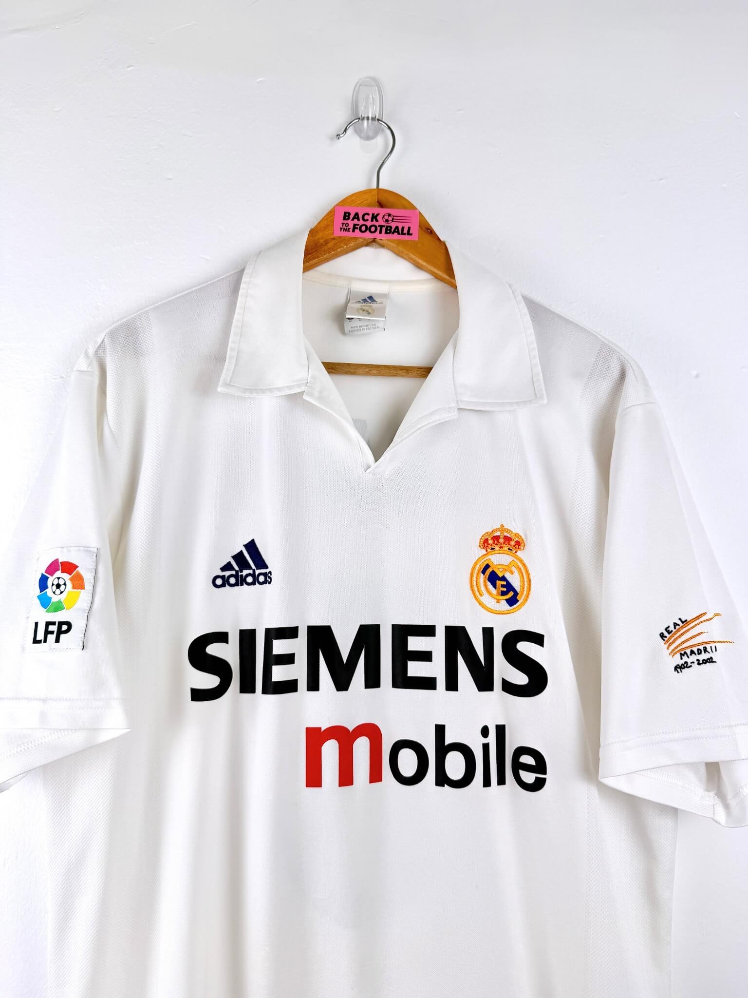 maillot vintage domicile Real Madrid 2002/2003 floqué Zidane #5