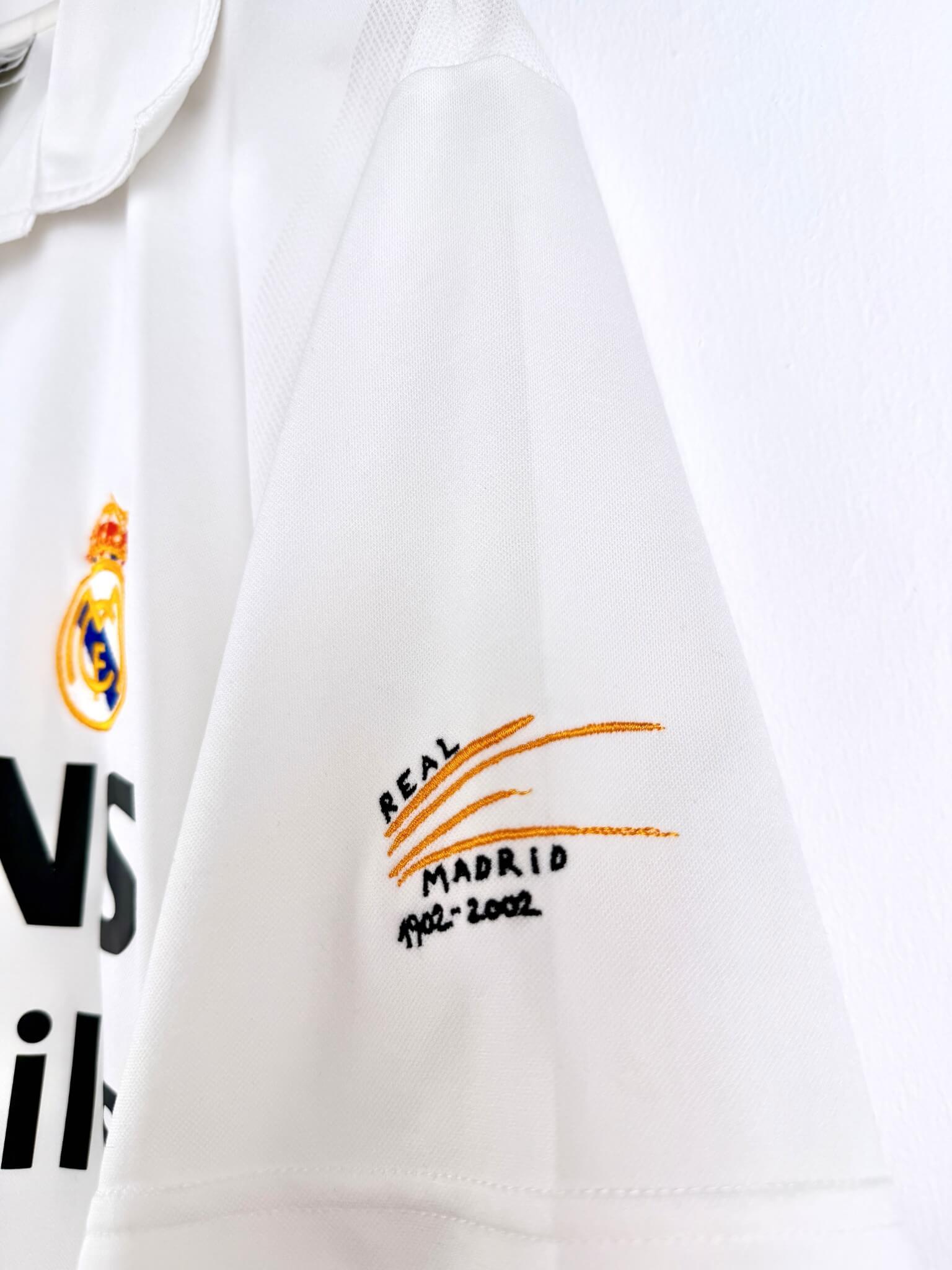 maillot vintage domicile Real Madrid 2002/2003 floqué Zidane #5