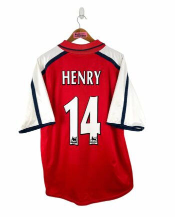 maillot vintage domicile Arsenal 2000/2002 floqué Henry #14