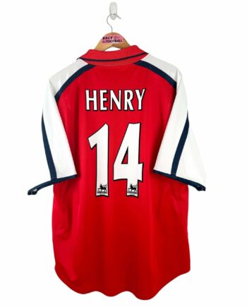 maillot vintage domicile Arsenal 2000/2002 floqué Henry #14