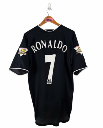 maillot vintage extérieur Manchester United 2003/2004 floqué Ronaldo #7