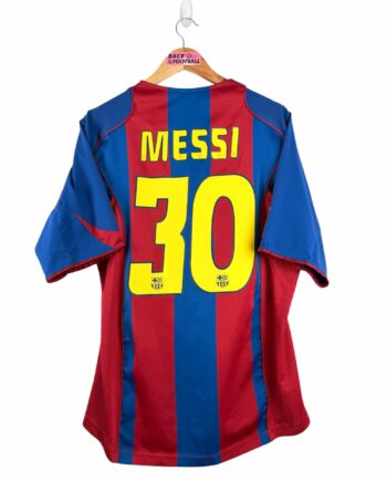 maillot vintage domicile Barcelone 2004/2005 floqué Messi #30