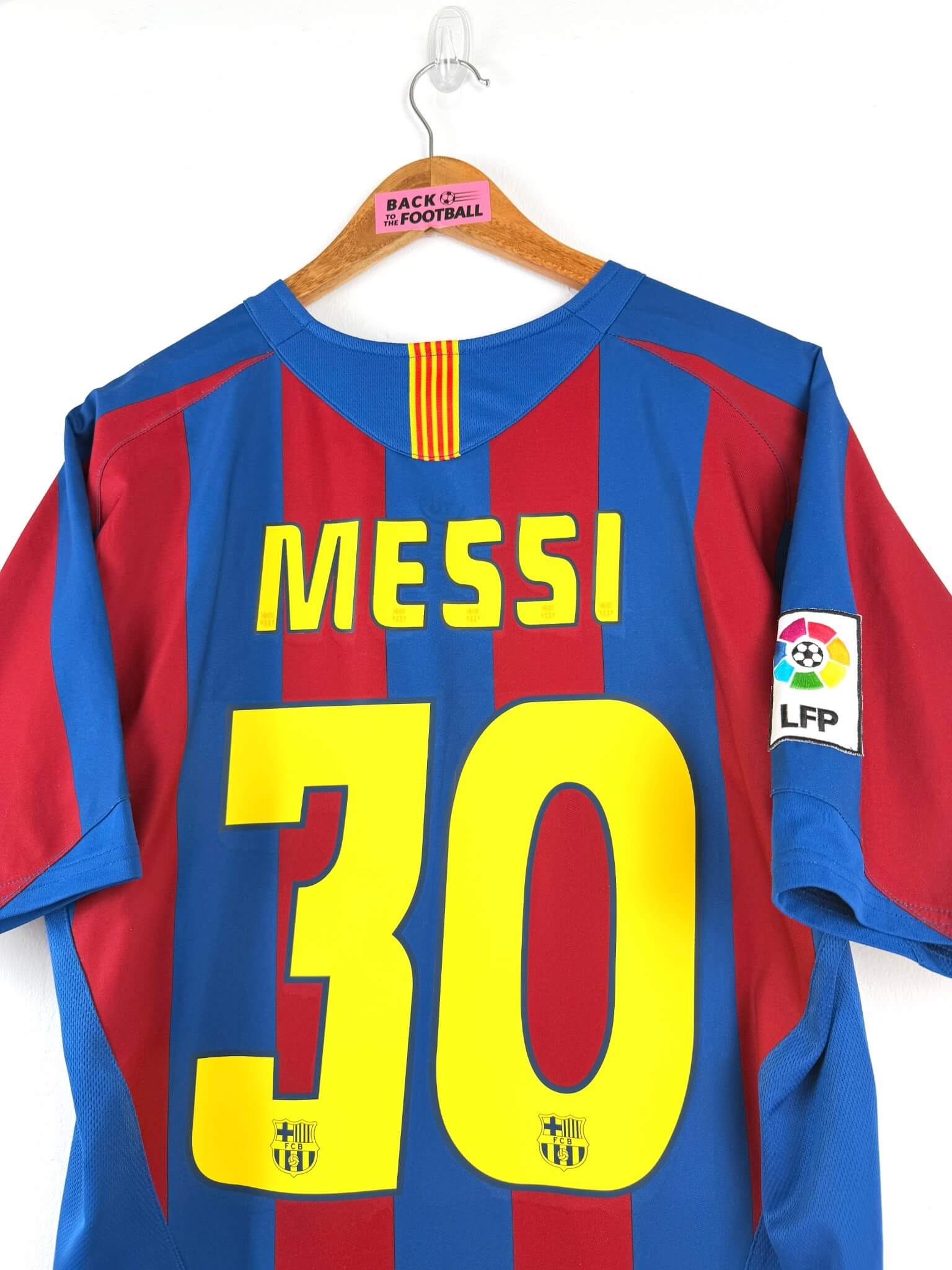 maillot vintage domicile Barcelone 2005/2006 floqué Messi #30
