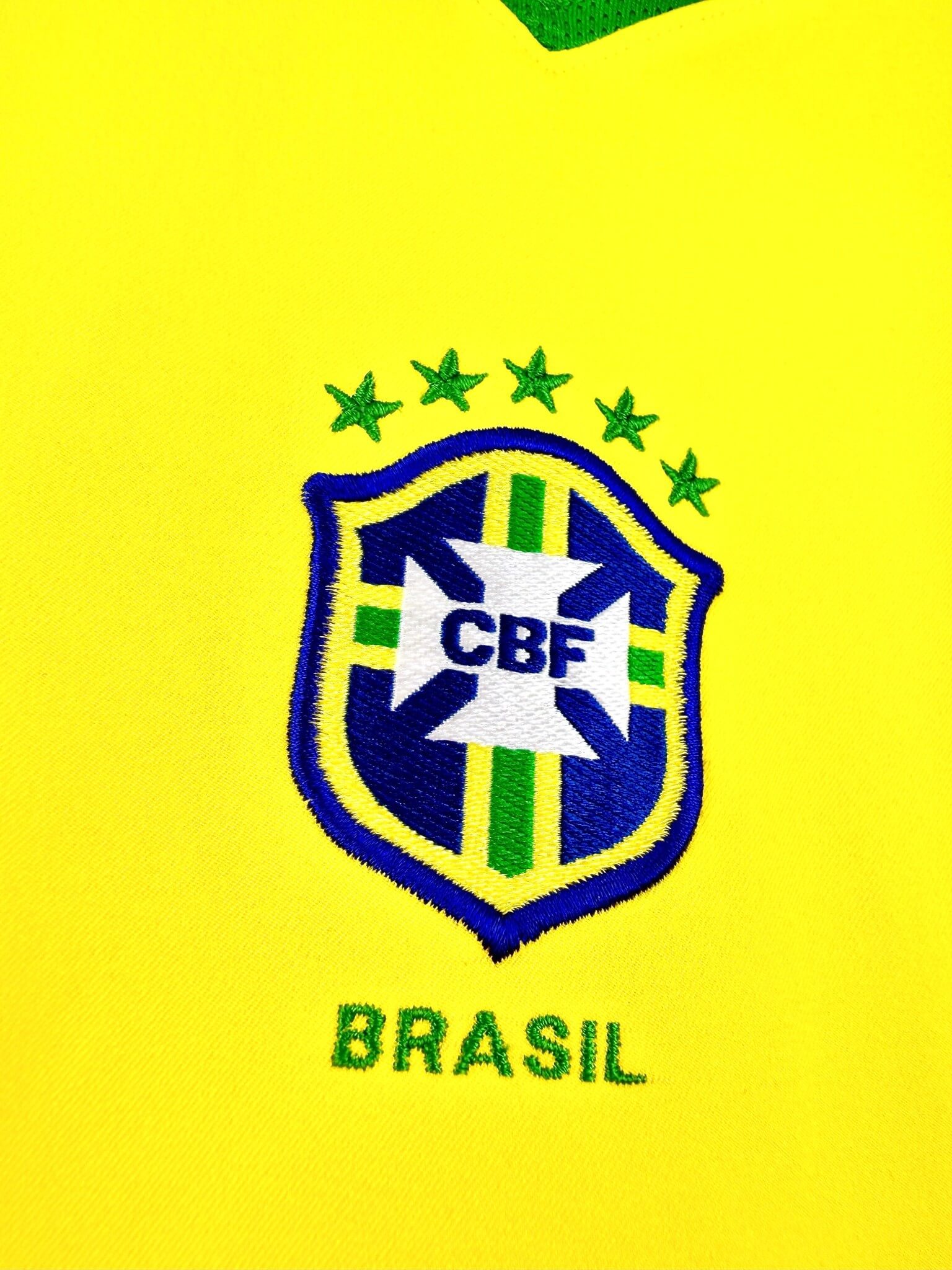 maillot vintage domicile Brésil 2004 floqué Ronaldo #9