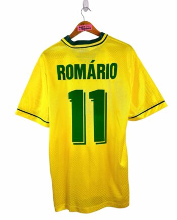 maillot vintage domicile Brésil 1994 floqué Romario #11
