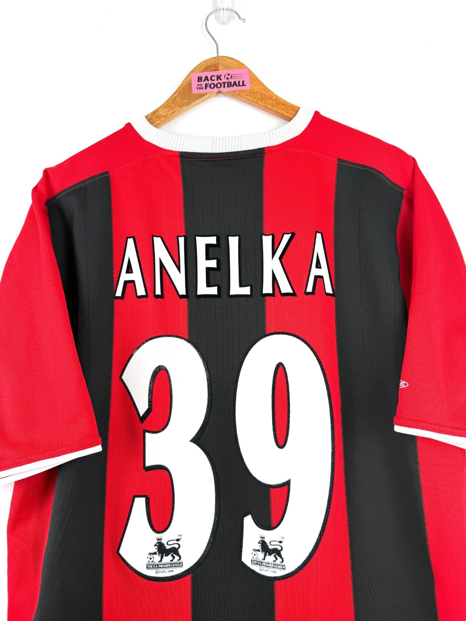 maillot vintage extérieur Manchester City 2003/2004 floqué Anelka #39