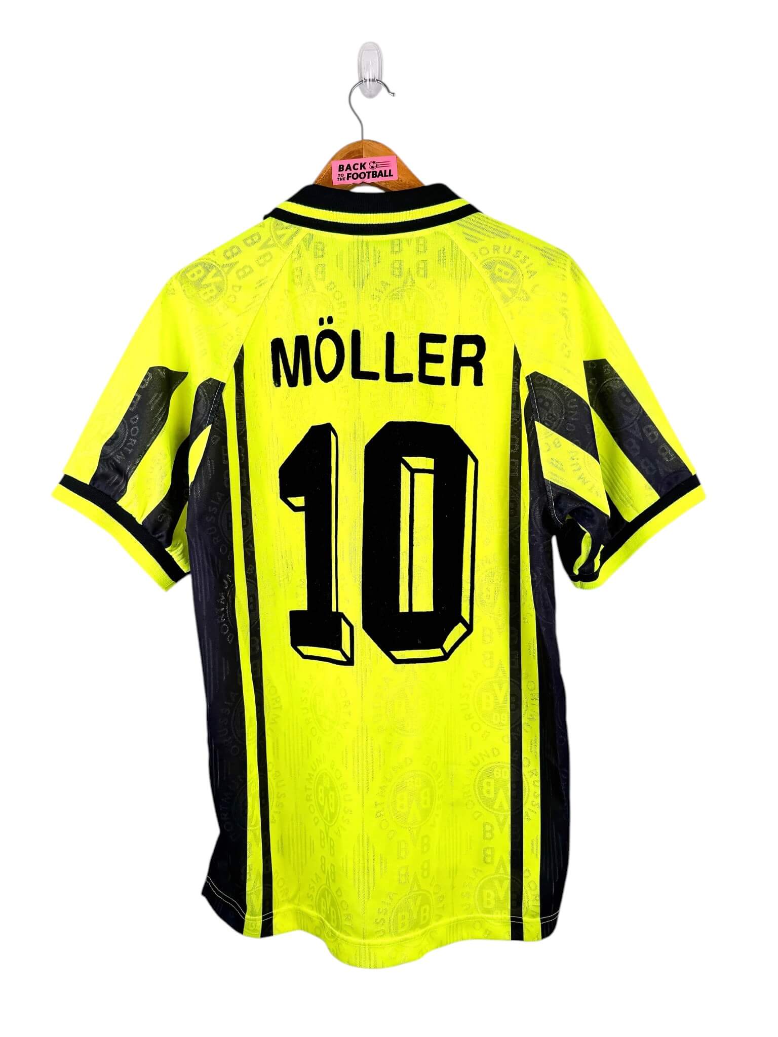 maillot vintage domicile Borussia Dortmund 1996/1997 floqué Möller #10