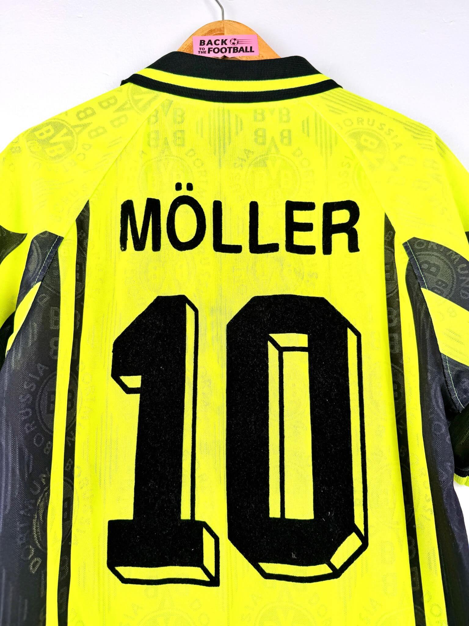 maillot vintage domicile Borussia Dortmund 1996/1997 floqué Möller #10