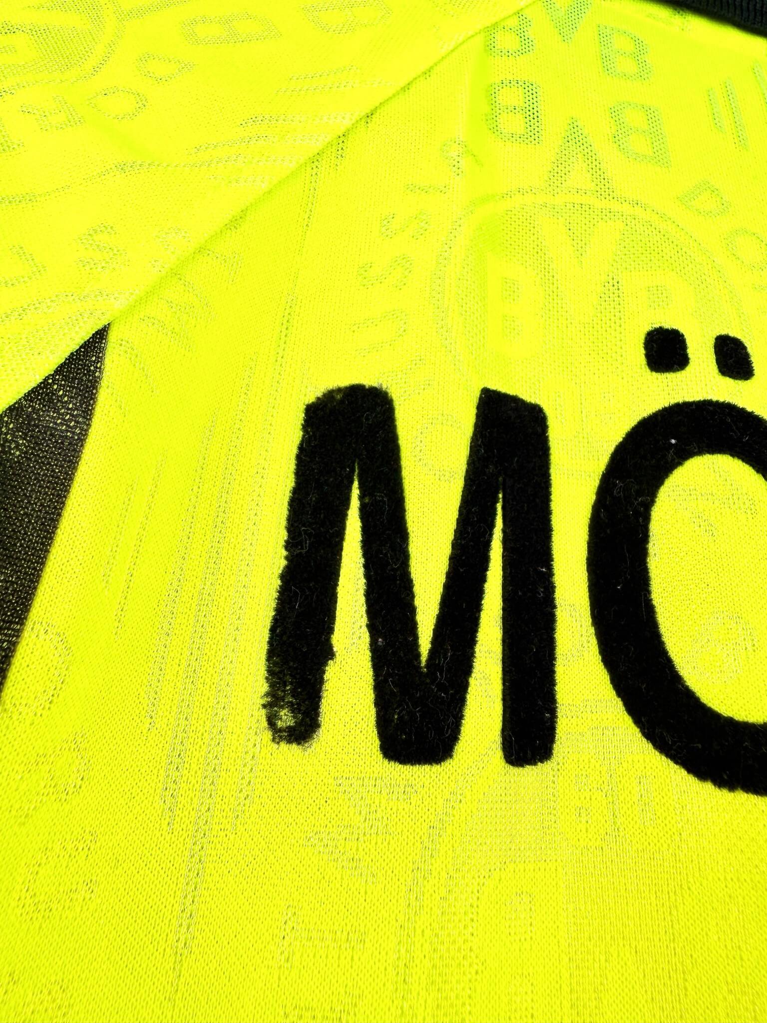 maillot vintage domicile Borussia Dortmund 1996/1997 floqué Möller #10